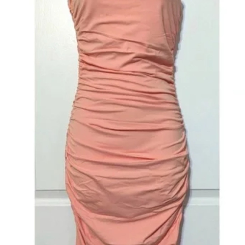 Susana Monaco Strapless Peach Dress